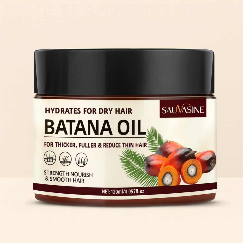 Batana set de 3 pièces: shampoing, après-shampoing et huile réparatrice.