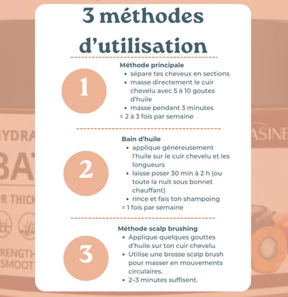 Huile de batana riche en nutriments