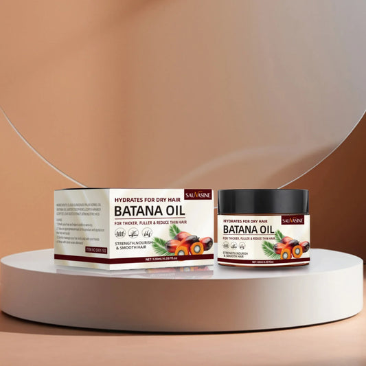 Huile végétale de Batana 100% naturelle, Soins capillaire réparateur, douceur et hydratation, favorise la pousse des cheveux