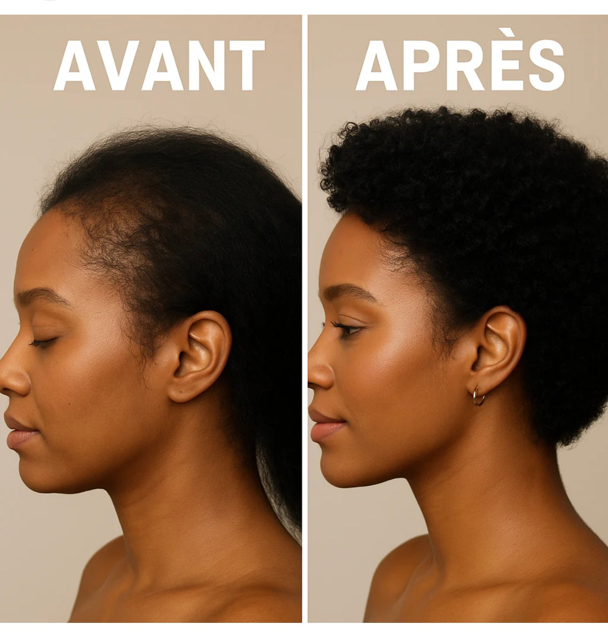 Huile végétale de Batana 100% naturelle, Soins capillaire réparateur, douceur et hydratation, favorise la pousse des cheveux